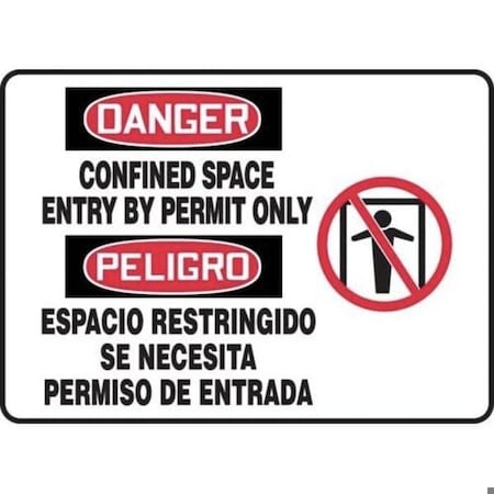 Accuform BILINGUAL OSHA DANGER SAFETY SIGN SBMCSP126MXL SBMCSP126MXL